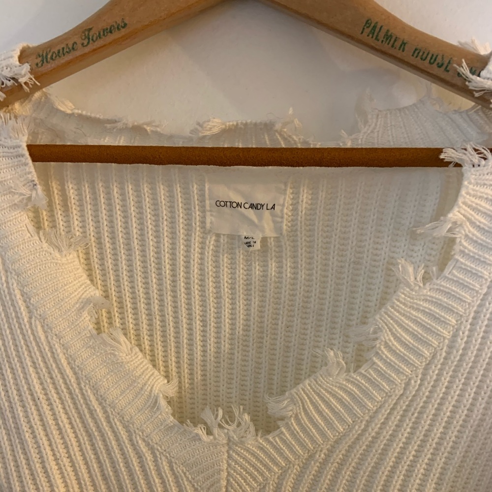 Cropped Fringe Sweater - Picture 2 of 4